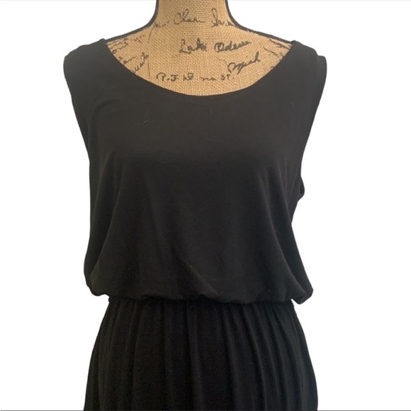 Zenana Black Bubble Top Maxi Sleeveless Dress‎ Size 1X NWT - Picture 3 of 7